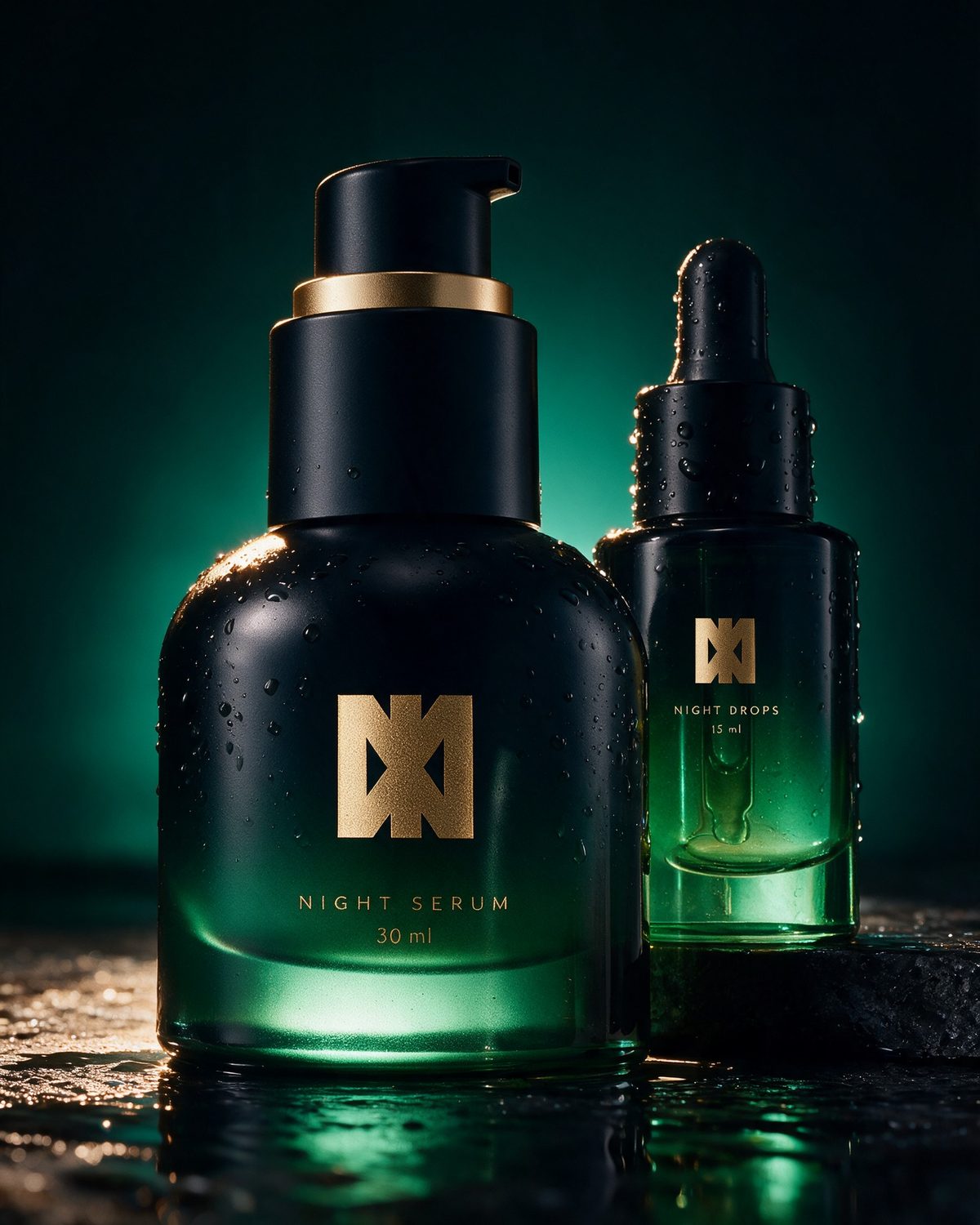 Sample skincare image ad, Midnight Majestic
